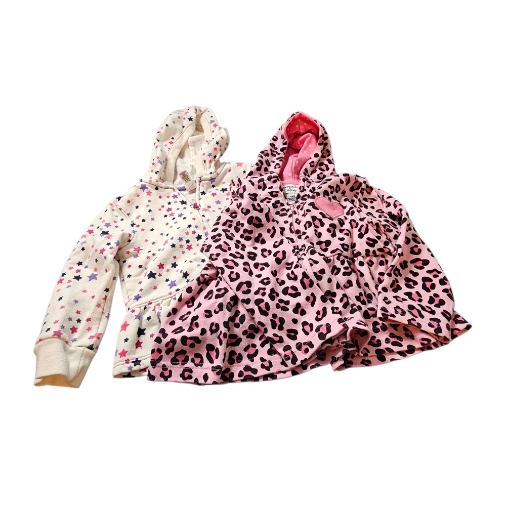 2 Zippered Hooded Jackets